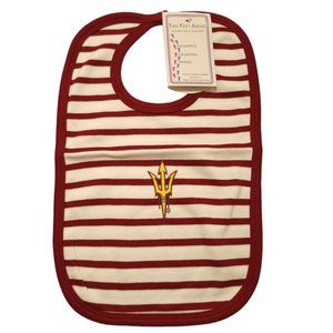 Two Feet Ahead baby Arizona Red Devil knit‎ Bib